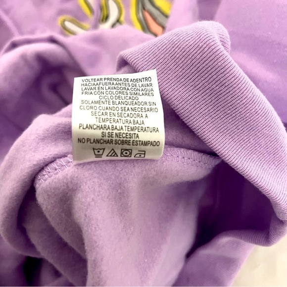 Looney Tunes Small All Over Graphic Pullover Hoodie Happiness,Love,Feeling Good - Picture 7 of 8